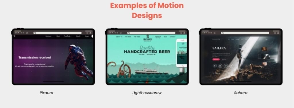 ui ux design trends 2025 motion design websites examples