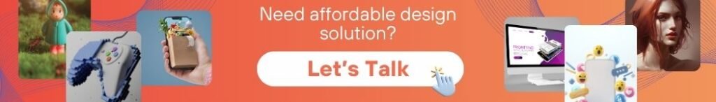 CTA for affordable design solutions for e-store and start ups