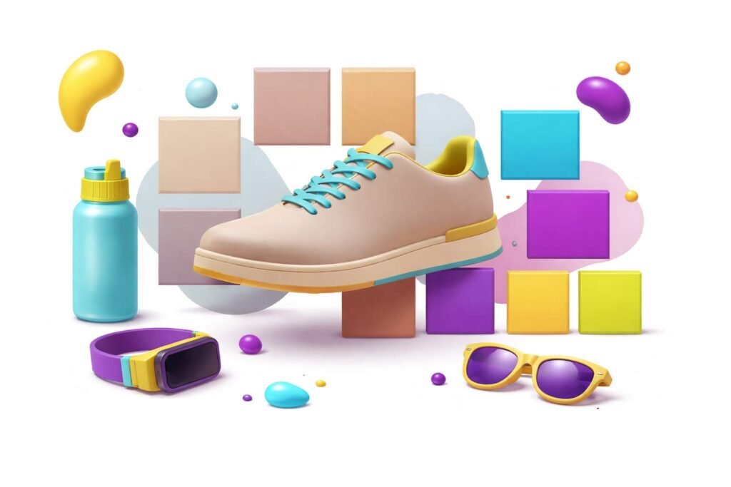 unexpected color contrast for brands Neutral Beige with Neon Accents