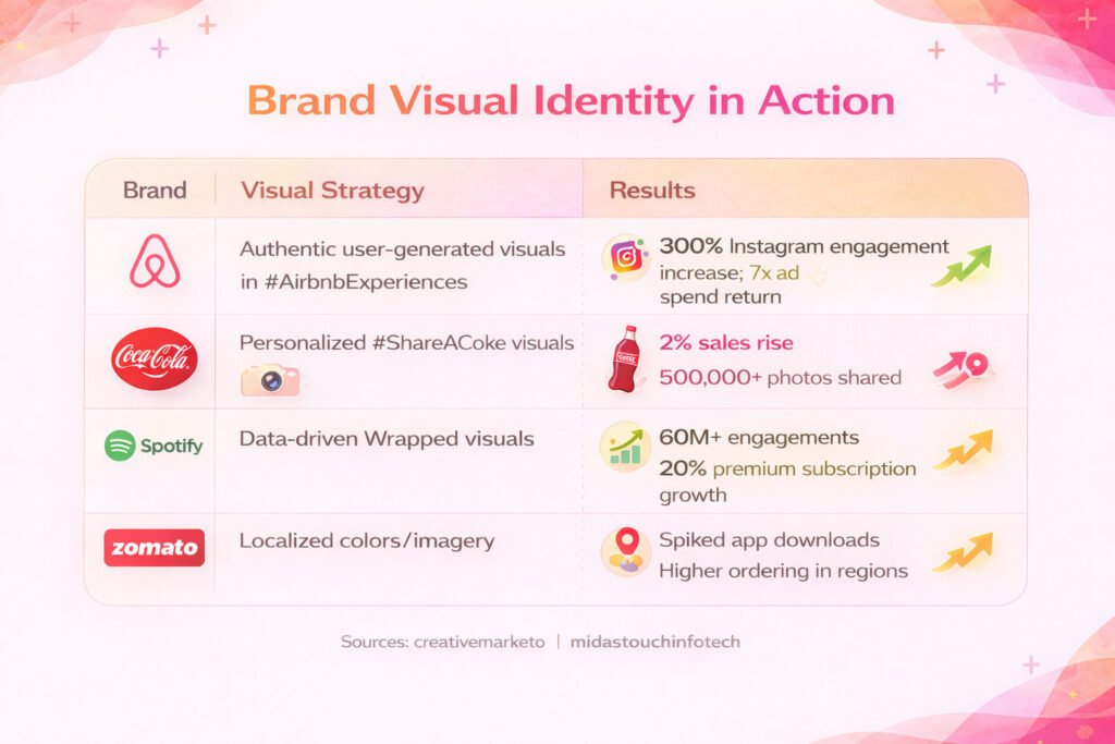 infographic of brand identity design process real world examples by Big Bash Studio